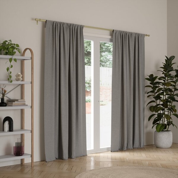 Matt aranyszínű acél bővíthető függönykarnis 168 - 305 cm Cleo – Umbra