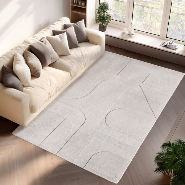 Krémszínű mosható szőnyeg 200x290 cm Pompei 1614 – Ayyildiz Carpets