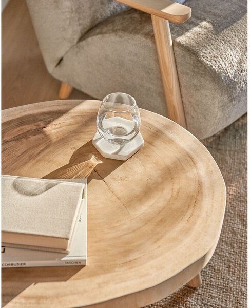 Munggurfa kerek tárolóasztal ø 65 cm Wellcres – Kave Home