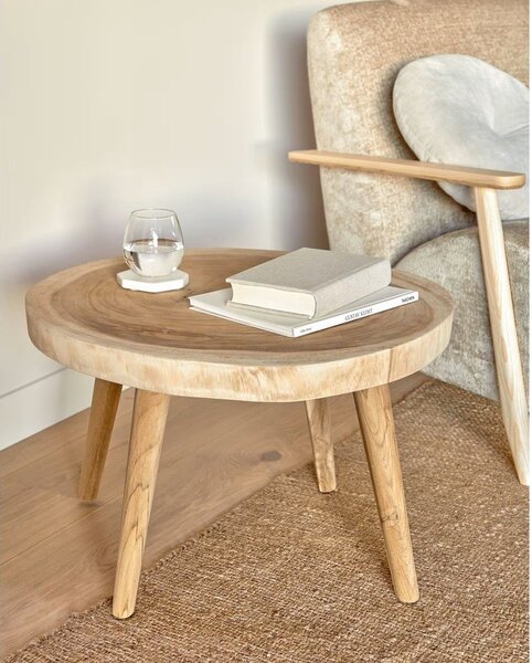 Munggurfa kerek tárolóasztal ø 65 cm Wellcres – Kave Home