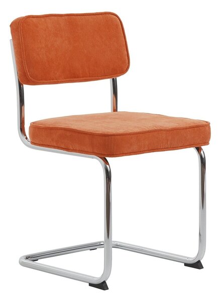 Narancssárga kordbársony étkezőszék Rupert – Unique Furniture