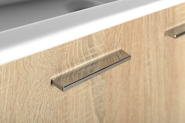 Aqualine Aqualine, ZOJA / KERAMIA FRESH mosdó szekrény 49x50x23,5cm, platina tölgy, 51047DP