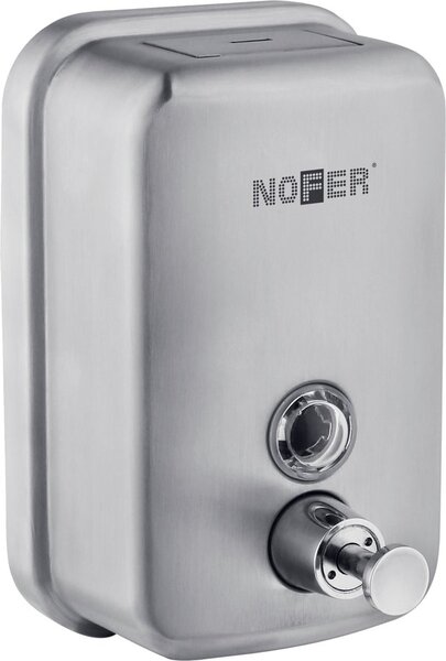 NOFER NOFER, Folyékony szappanadagoló 600 ml, rozsdamentes acél matt, 03001.06.S