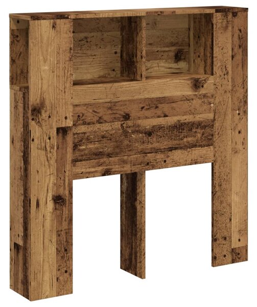 Antik fa színű szerelt fa áthidalószekrény 100 x 18,5 x 102,5 cm