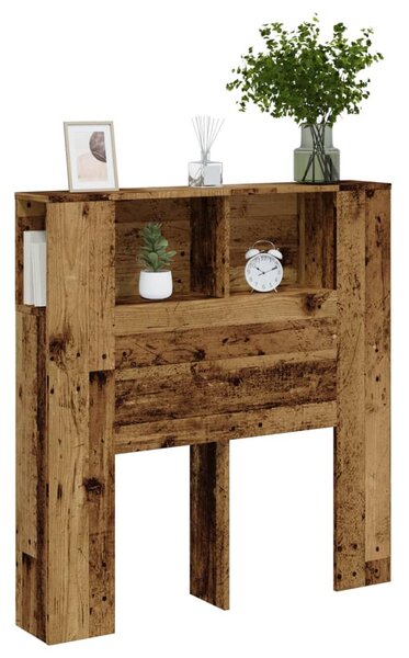 Antik fa színű szerelt fa áthidalószekrény 100 x 18,5 x 102,5 cm