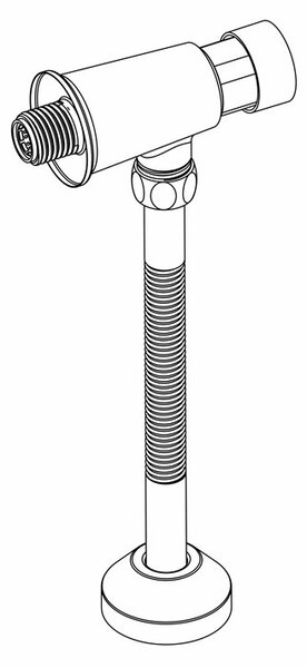 MEREO - Piszoár szett nyomószeleppel 1/2" x 1/2", CBT804S