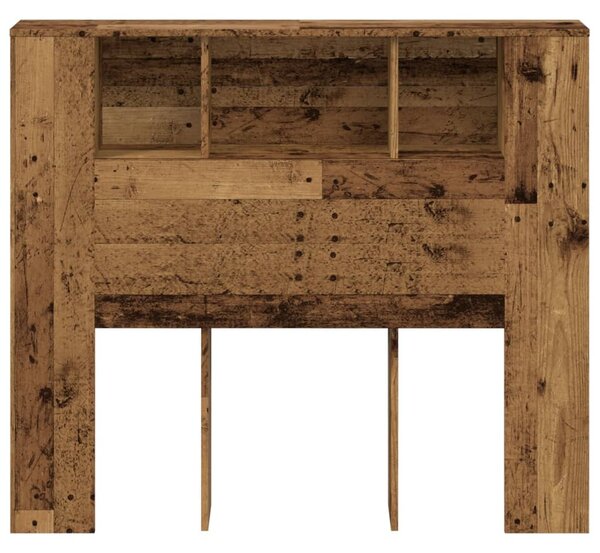 Antik fa színű szerelt fa áthidalószekrény 120 x 19 x 104,5 cm | FAVI.hu
