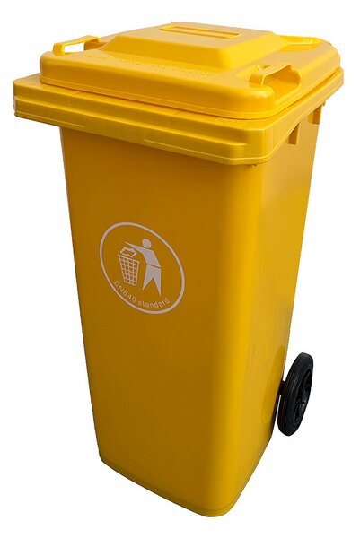 Hulladéktároló 120L sárga