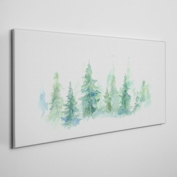 Vászonkép Akvarell fa erdők