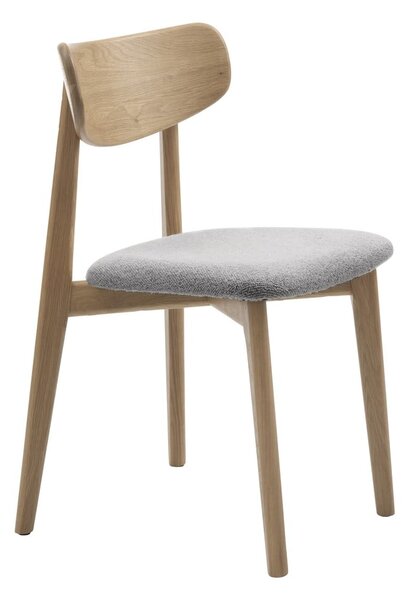 Világosszürke-natúr színű étkezőszék Elim – Unique Furniture