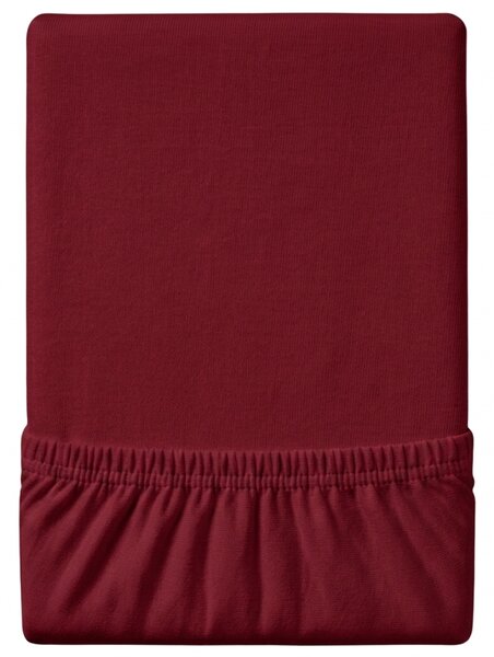 Jersey EXCLUSIVE vörös lepedő 90x200 cm Grammsúly (rost sűrűség): Lux (190 g/m2)