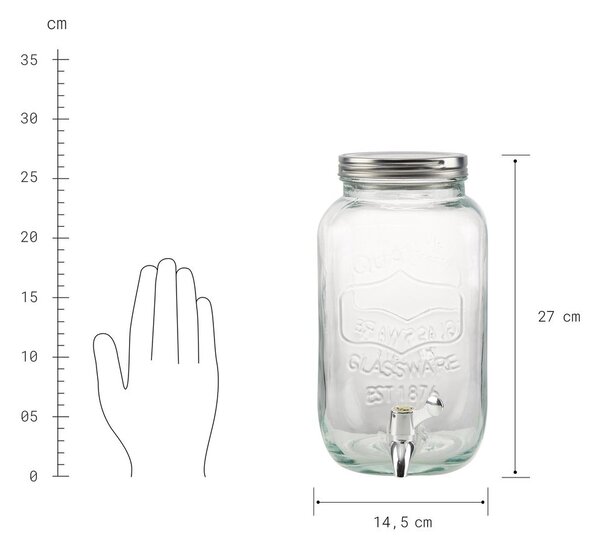 REFRESH italadagoló állvánnyal, 3,5 L