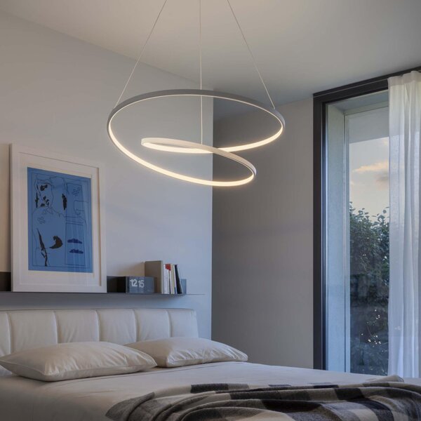 ÓZ LED függőlámpa, fehér, Ø80 cm, 3000K