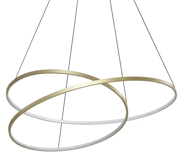 ÓZ LED függőlámpa, sárgaréz, Ø100 cm, 3000K