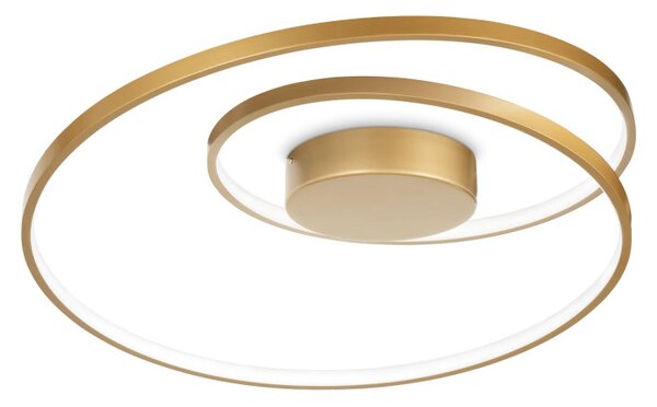 ÓZ LED mennyezeti lámpa, sárgaréz, Ø60 cm, 2700K
