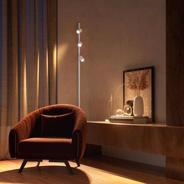 Philips Hue Perifo sínrendszer 4x fénnyel fehér, dimmelhető, Fehér / opál, Dolgozószoba / Iroda, fém, Modern