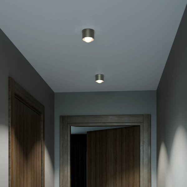 Top Light Puk! 80 One LED spotlámpa lencse matt sötétbarna, dimmelhető, Barna / rozsda, Nappali / Étkező, Alumínium, Modern