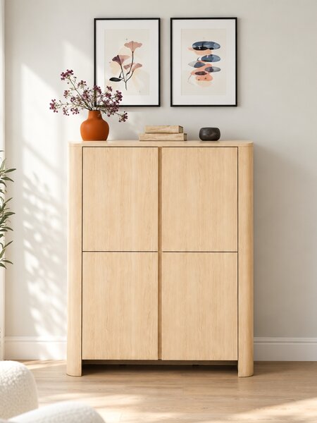 Sorrenti magas komód 103 cm – vicenza tölgy