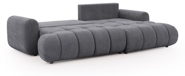 Lutario Mini ágyazható jobbos sarokkanapé - szürke szenil Vibe 95