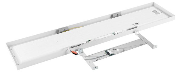 Deko-Light LED panel PRO OFFICE SANO, 153 x 33 cm, DALI fehér fém CCT, dimmelhető, Fehér / opál, Dolgozószoba / Iroda, Alumínium