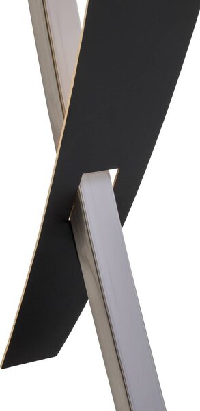 Lucande LED állólámpa Marija, fekete, fém, magasság 140 cm, dimmelhető, Fekete, Nappali / Étkező, fém, Modern