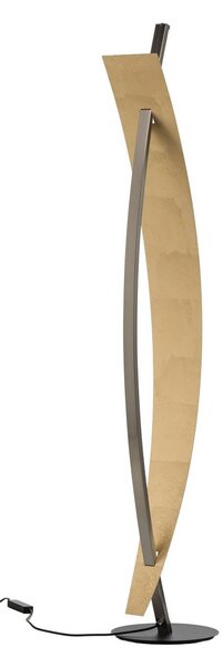 Lucande LED állólámpa Marija, fekete, fém, magasság 140 cm, dimmelhető, Fekete, Nappali / Étkező, fém, Modern