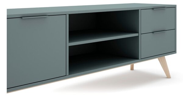 Szürkészöld TV-állvány 180x53x40 cm Pisco – Marckeric