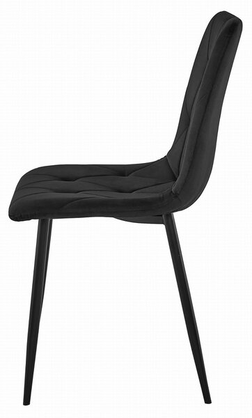 Étkezőasztal szett: NP 120×80 cm craft tölgy/fekete + 4 db DORA szék fekete/fekete láb