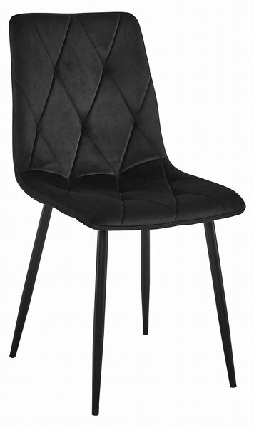 Étkezőasztal szett: NP 120×80 cm craft tölgy/fekete + 4 db DORA szék fekete/fekete láb