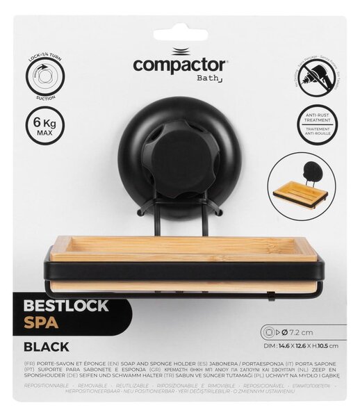 Bestlock SPA öntapadós bambusz szappantartó - Compactor