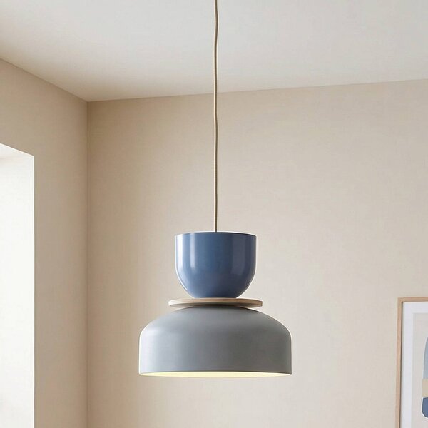 ALDEX Uto lógó világítás, szürke/kék, átmérő 30 cm, fém, dimmelhető, Többszínű, Nappali / Étkező, fém, Modern