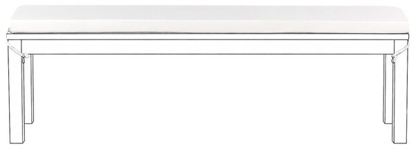 Párna kerti padhoz TUSCANIA 157 x 34 cm Törtfehér