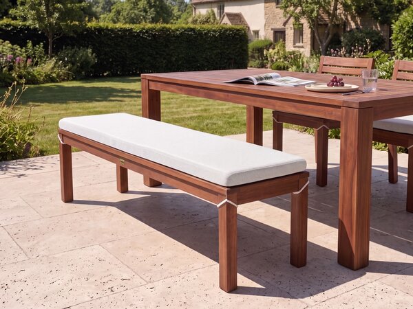 Párna kerti padhoz TUSCANIA 157 x 34 cm Törtfehér