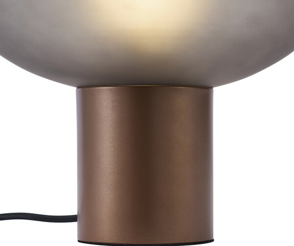 Design asztali lámpa bronz matt szürke üveggel - Umbrella