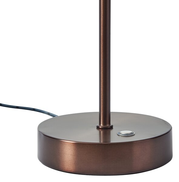 Design asztali lámpa sötét bronz LED-del, dimmelhető - Joya