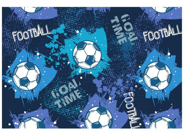 Tapéta futball labda kékben