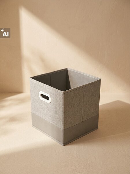 Sinsay - Összecsukható tárolókosár fogantyúval - világos szürke