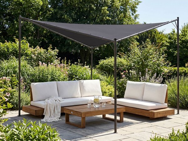 Pavilon AVENTINE Fém 300 cm 300 cm Sötétszürke