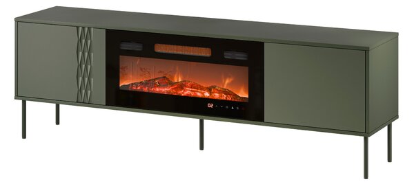 TV-állvány Tolete 107, Laminált forgácslap, 55x180x40cm, Zöld