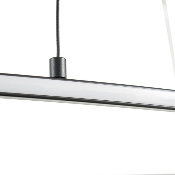 Lucande Gavril LED lógó világítás, 100 cm, fekete, dimmelhető fényerővel,, Fekete, Nappali / Étkező, fém, Modern