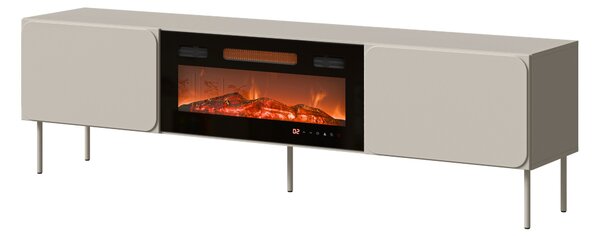 TV-állvány Fentore 104, Laminált forgácslap, Közepes sűrűségű farostlemez, 58x200x40cm, Kasmír