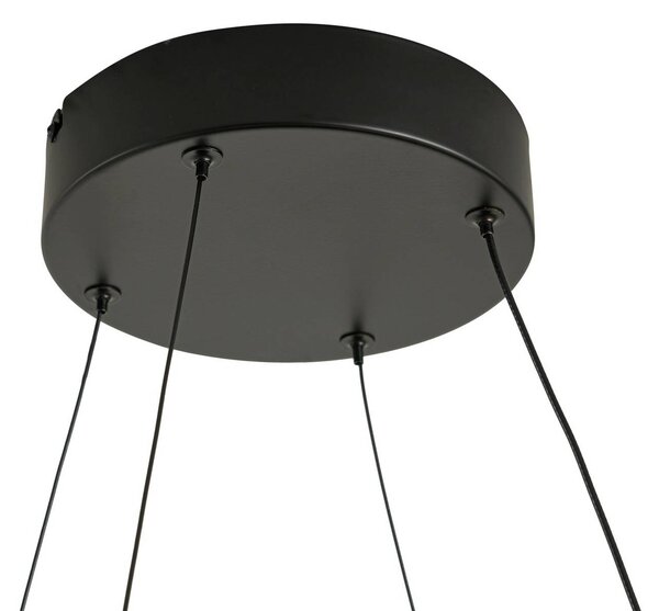 Lucande Gavril LED lógó világítás, 100 cm, fekete, dimmelhető fényerővel,, Fekete, Nappali / Étkező, fém, Modern