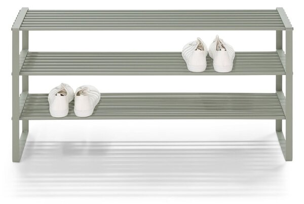 Szürkészöld fém cipőtartó 100x48,5x29 cm Rex – Spinder Design