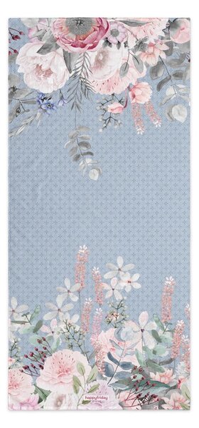 Kék-rózsaszín fürdőlepedő 70x150 cm Soft bouquet – Happy Friday