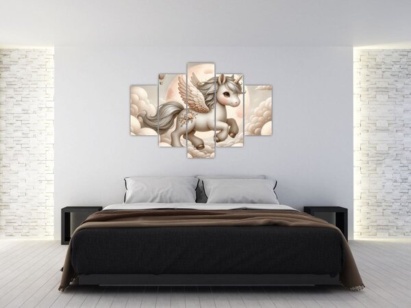 Kép - Egyszarvú a felhőkben (150x105 cm)