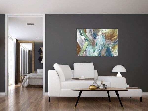 Kép - Absztrakt figurás festészet (90x60 cm)