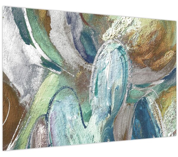 Kép - Absztrakt figurás festészet (90x60 cm)