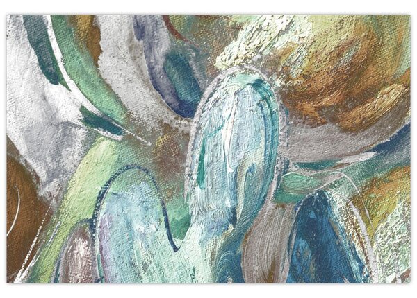 Kép - Absztrakt figurás festészet (90x60 cm)