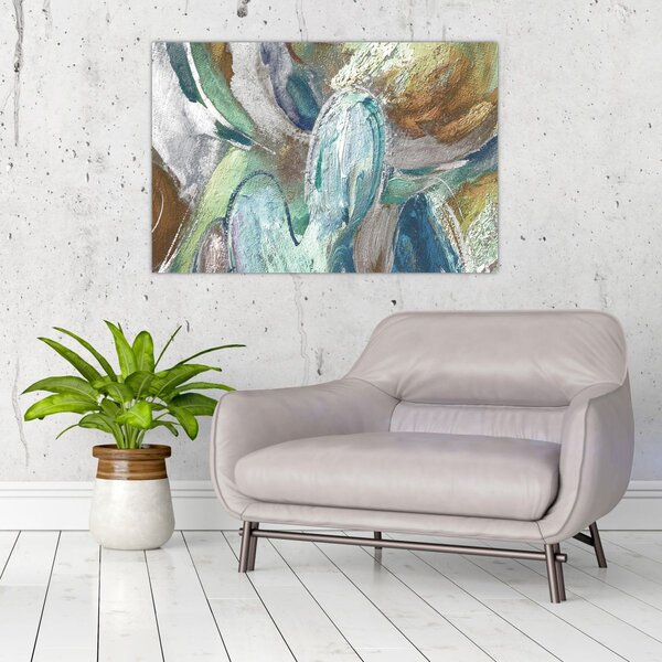 Kép - Absztrakt figurás festészet (90x60 cm)