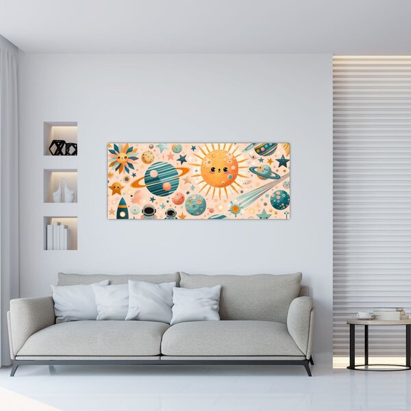 Kép - Darabok az űrből (120x50 cm)